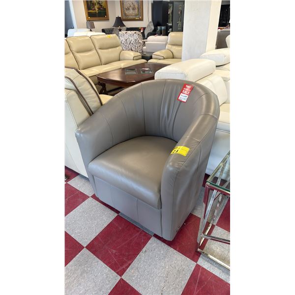 LEATHER LOUNGE CHAIR