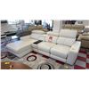 Image 1 : MAZARIAN 4-PC LEATHER SECTIONAL SOFA WITH CHAISE. ELECTRIC RECLINER & ADJUSTABLE HEADRESTS