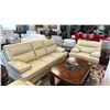 Image 2 : 3-PC LEATHER SOFA SET INCLUDING; SOFA, LOVESEAT & LOUNGE CHAIR