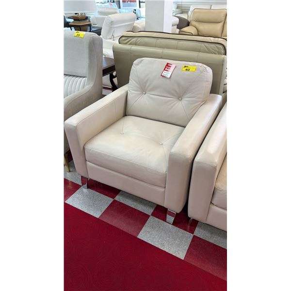 MODERN LEATHER LOUNGE CHAIR