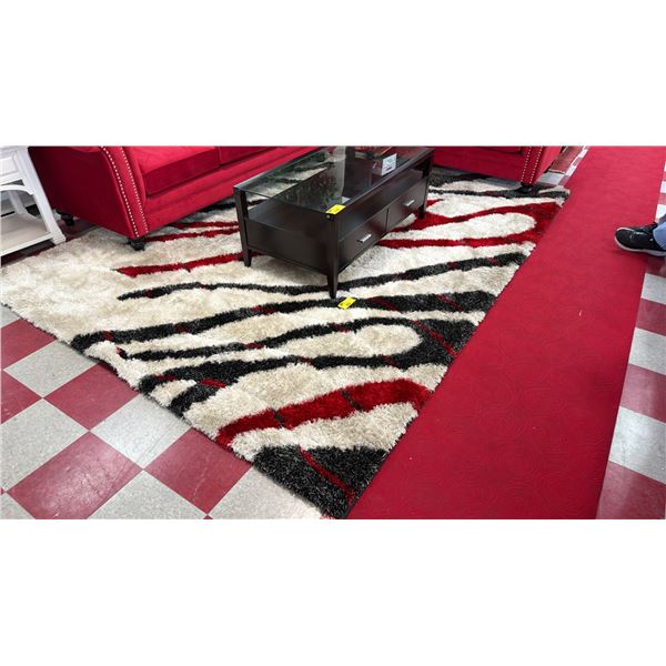 PATTERNED SHAG AREA RUG
