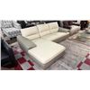 Image 2 : 2-PC LEATHER SECTIONAL SOFA WITH CHAISE
