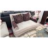 Image 1 : MODERN LOVESEAT WITH THROW PILLOWS