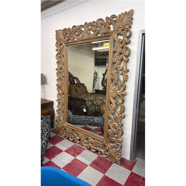 LARGE ORNATE FRAMED MIRROR