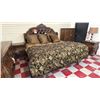 Image 6 : 5-PC BEDROOM SUITE INCLUDING; KING SIZE BED WITH MATTRESS, VANITY, HIGHBOY DRESSER,