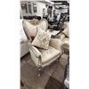 Image 4 : 3-PC FABRIC VICTORIAN STYLE SOFA SET INCLUDING; SOFA, LOVESEAT & LOUNGE CHAIR