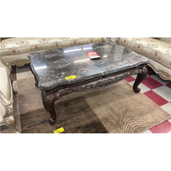 MODERN GRANITE TOP COFFEE TABLE