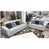 Image 1 : 2-PC FABRIC SOFA SET INCLUDING; SOFA & LOVESEAT