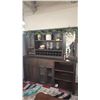 Image 2 : MODERN WOOD BUFFET & HUTCH WITH ASSORTED CONTENTS