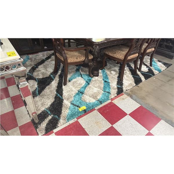 PATTERNED SHAG AREA RUG