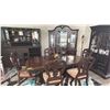 Image 1 : 9-PC DINING SET INCLUDING; DINING TABLE WITH 6 CHAIRS WITH GLASS FRONT BUFFET & HUTCH