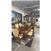 Image 1 : 9-PC DINING SET INCLUDING; DINING TABLE & CHAIRS WITH GLASS FRONT BUFFET & HUTCH