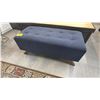 Image 1 : TUFTED FABRIC BENCH
