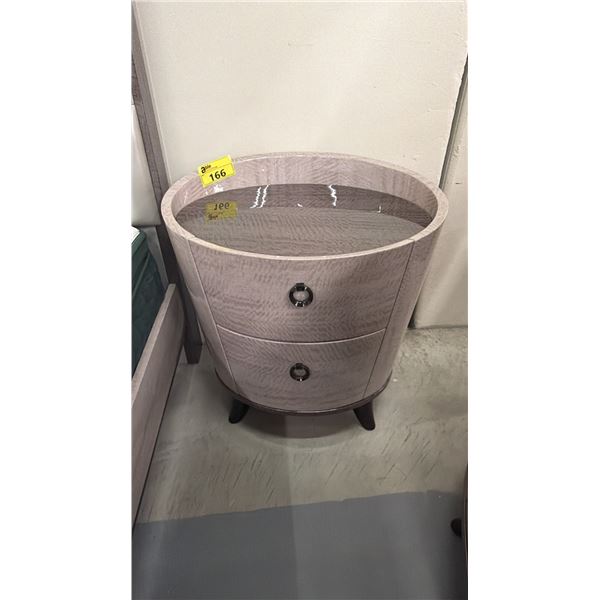 MODERN OVAL NIGHT STAND
