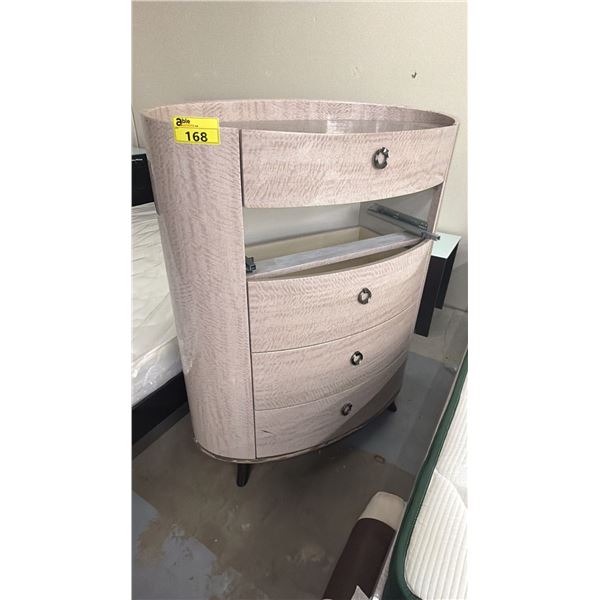 OVAL HIGHBOY DRESSER (MISSING 1 DRAWER)