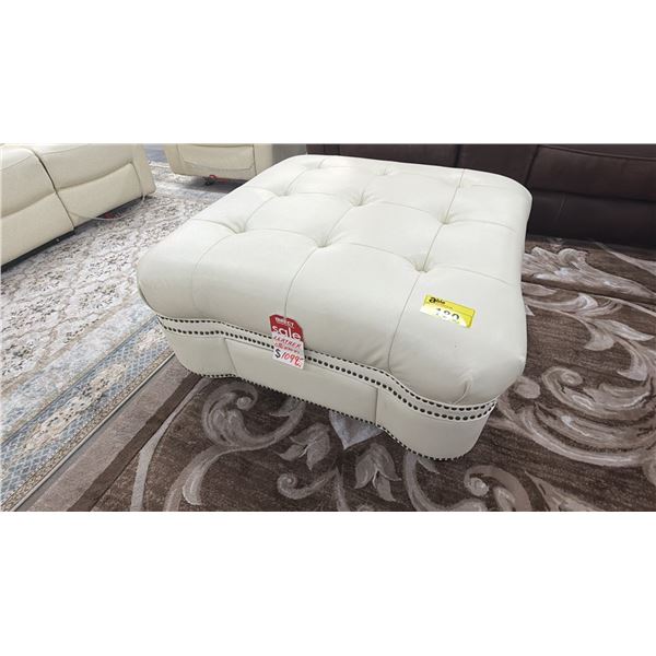 LEATHER OTTOMAN