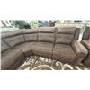 Image 2 : 6-PC FABRIC SECTIONAL SOFA WITH RECLINING END CHAIRS