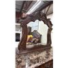 Image 6 : FAUX GRANITE TOP HIGHBOY DRESSER WITH MIRROR & PAIR OF NIGHT STANDS