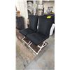 Image 1 : PAIR OF BLACK FABRIC DINING CHAIRS