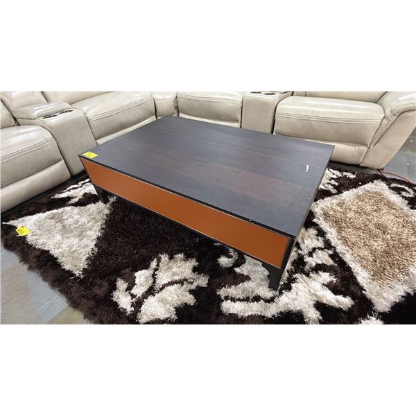 STUDIO BY MICHAEL AMINI 2-DRAWER WOOD COFFEE TABLE