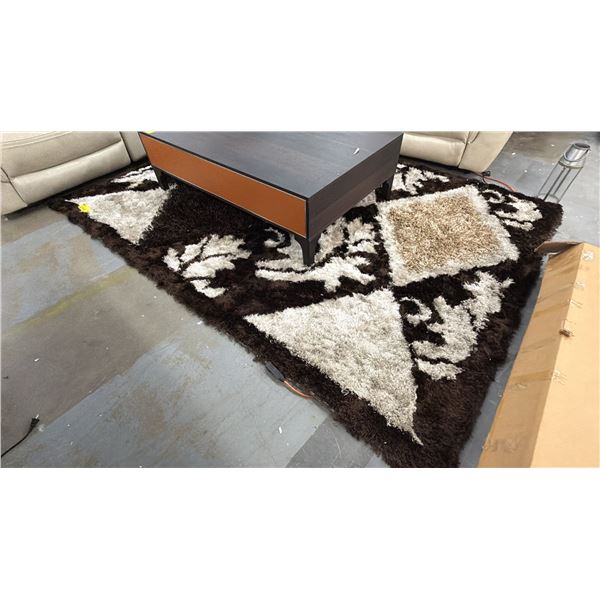 PATTERNED SHAG AREA RUG