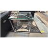 Image 1 : MODERN GLASS TOP SIDE TABLE