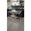 Image 1 : MODERN GLASS TOP SIDE TABLE