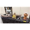 Image 1 : ASSORTED DECOR INCLUDING; BUDDHA FIGURE, HORNS, FRUIT BOWLS & MORE