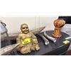Image 2 : ASSORTED DECOR INCLUDING; BUDDHA FIGURE, HORNS, FRUIT BOWLS & MORE