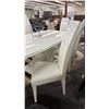 Image 4 : MODERN DINING TABLE WITH 5 LEATHER DINING CHAIRS & MODERN 3-DRAWER 3-DOOR FELT LINED CABINET
