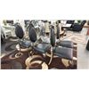 Image 2 : SET OF 6 CHROME & LEATHER DINING CHAIRS