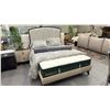 Image 1 : 3-PC BEDROOM SUITE INCLUDING; QUEEN SIZE BED WITH SLEEPERA MATTRESS & BEDDING & (2) NIGHT STANDS