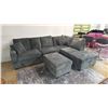 Image 1 : 6-PC FABRIC SECTIONAL SOFA WITH STORAGE OTTOMAN