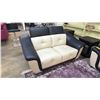 Image 2 : 3-PC MODERN LEATHER SOFA SET INCLUDING; SOFA, LOVESEAT & LOUNGE CHAIR