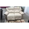 Image 1 : LEATHER ELECTRIC RECLINING LOVESEAT