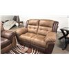 Image 2 : 3-PC RECLINING FABRIC SOFA SET INCLUDING; SOFA, LOVESEAT & CHAIR