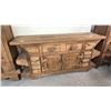 Image 1 : ORNATE STAINED WOOD HALL TABLE