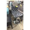 Image 1 : CHROME & LEATHER ADJUSTABLE BAR CHAIR