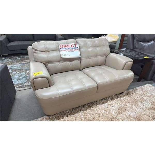 LEATHER LOVESEAT