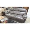 Image 1 : LEATHER RECLINING SOFA