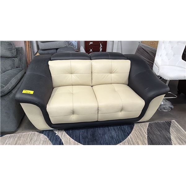 LEATHER LOVESEAT