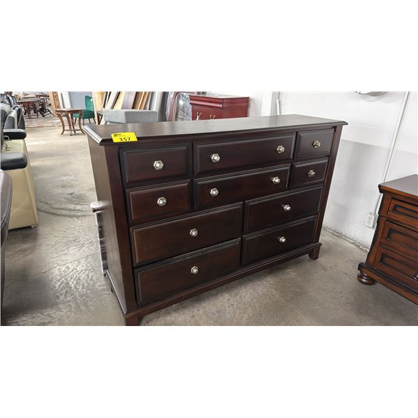 10-DRAWER WOOD DRESSER