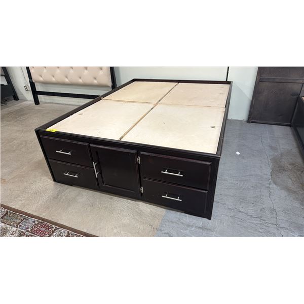 QUEEN SIZE BED PLATFORM WITH STORAGE