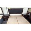 Image 3 : 4-PC BEDROOM SUITE INCLUDING; QUEEN SIZE BED WITH STORAGE, HIGHBOY DRESSER & (2) NIGHT STANDS