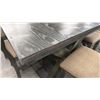 Image 3 : DINING TABLE WITH 4 CHAIRS & BENCH (TABLE DAMAGED)