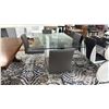 Image 2 : MODERN GLASS TOP DINING TABLE WITH 4 CHAIRS