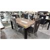 Image 1 : DINING TABLE WITH 4 CHAIRS