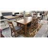 Image 2 : WOOD DINING TABLE WITH 6 CHAIRS