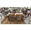 Image 3 : WOOD DINING TABLE WITH 6 CHAIRS