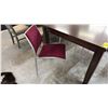 Image 2 : DINING TABLE WITH 4 CHAIRS (TABLE DAMAGED)